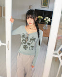 Bonto Flower See-Through T-Shirt