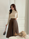 Geullise Pleated Banding Skirt