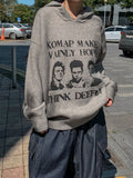 Komap Dirty Over Knit Hoodie