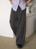 Kippen Nylon Two-Way Back Banding Cargo Long Wide Jogger Pants