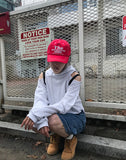 HAPPINESS STITCH BALL CAP