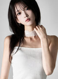 Nubel Lace Halter Tube Top