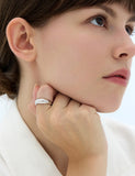Champagne Moon NEW Silver (W) Chunky Ring L
