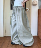 [unisex] Linmus Banding Linen Balloon Wide Pants
