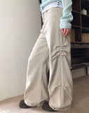 Deo Side Rivet Snap Button Cotton Pants