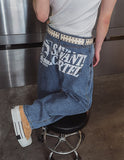 Cartel back painting balloon denim pants