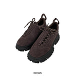 Suede Unbalance Platform Sole Boots
