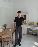 Dainel Two-Tuck Wide Slacks