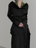 Ab Cowl Neck Blouse