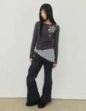 PIECE BIRD Henley Neck Long Sleeve T-Shirt