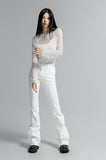 Marker Patch Bootcut Pants