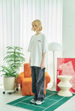 Heart Monkey Embroidery Short Sleeve T-shirt