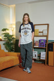 Marine Wave Raglan Short Sleeve Tee