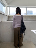 Copit Stripe Knit Long Sleeve Tee