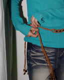 Parkts bohemian hippie gemstone belt