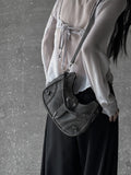 See-through bustier shirt set