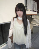 Boohin Chiffon Frill Sleeveless Blouse
