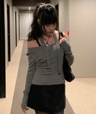 [Muffler Set] Niven Muffler One Off Slim Knit Set