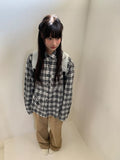 Kanpav Check Over Long Sleeve Shirt