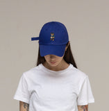 Daisy Bouquet Bear Embroidery Ball Cap