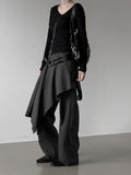 Dilk Wrap Skirt Pants