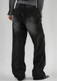 Bane Smoky Black Wide Denim Pants