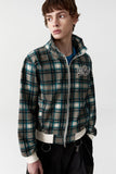 ASFOD check zip-up jacket