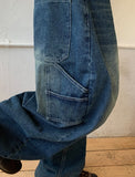 [unisex] Pihyo Carpenter Balloon Denim Wide Pants