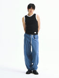 COLOR RIB SLEEVELESS