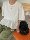 Masyuro Frill Loose Short Sleeve Tee