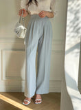 Splet Two Pin Tuck Wide Slacks