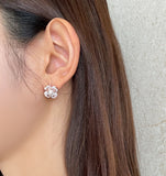 Arel Pearl Cubic Earrings