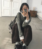 Kiba Stripe Overfit Long Sleeve T-shirt