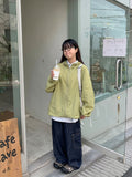 [unisex] Eiri Color Hood Over Wind jacket