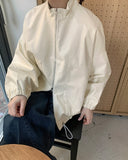 Miroi Two Way Pocket Leather Zip-Up Jumper