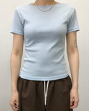 PLAIN SLIM HALF T