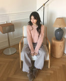 Ramit Snow Flower Pine Needle Soft Angora Round Knit