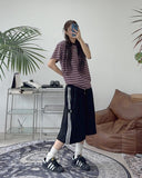 Loupe Button Track Bermuda Pants