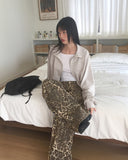 Lettering Patch Track Two Way Pile Zip-Up