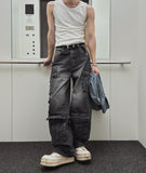 Mount multi cargo denim pants