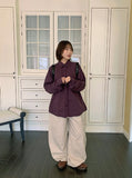 Conteni heart pocket balloon wide cotton pants