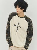 OF CROSS Camo Raglan Long Sleeve T-Shirt