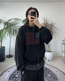 Nether Flag Crop Hood Zip-Up