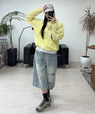 Patton Cut Bermuda Denim Pants