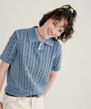 Twist Washed Short Sleeve Knit