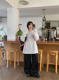 [unisex] Kiori Sun Printing Over Long Sleeve Tee