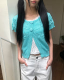 Meku Knit Short Sleeve Cardigan