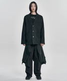 Wool Blended Batwing Jacket