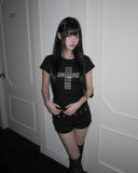 Kuon Metallic Short Sleeve T-shirt