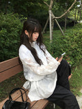 Bari Flower See-Through String Windbreaker Jacket